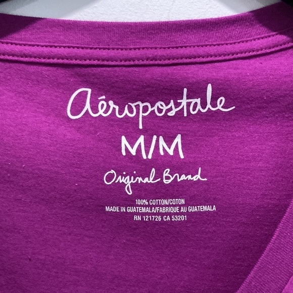 Aeropostale Purple V neck T-shirt - Picture 11 of 12